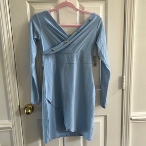Light Blue bebe Dress NWT